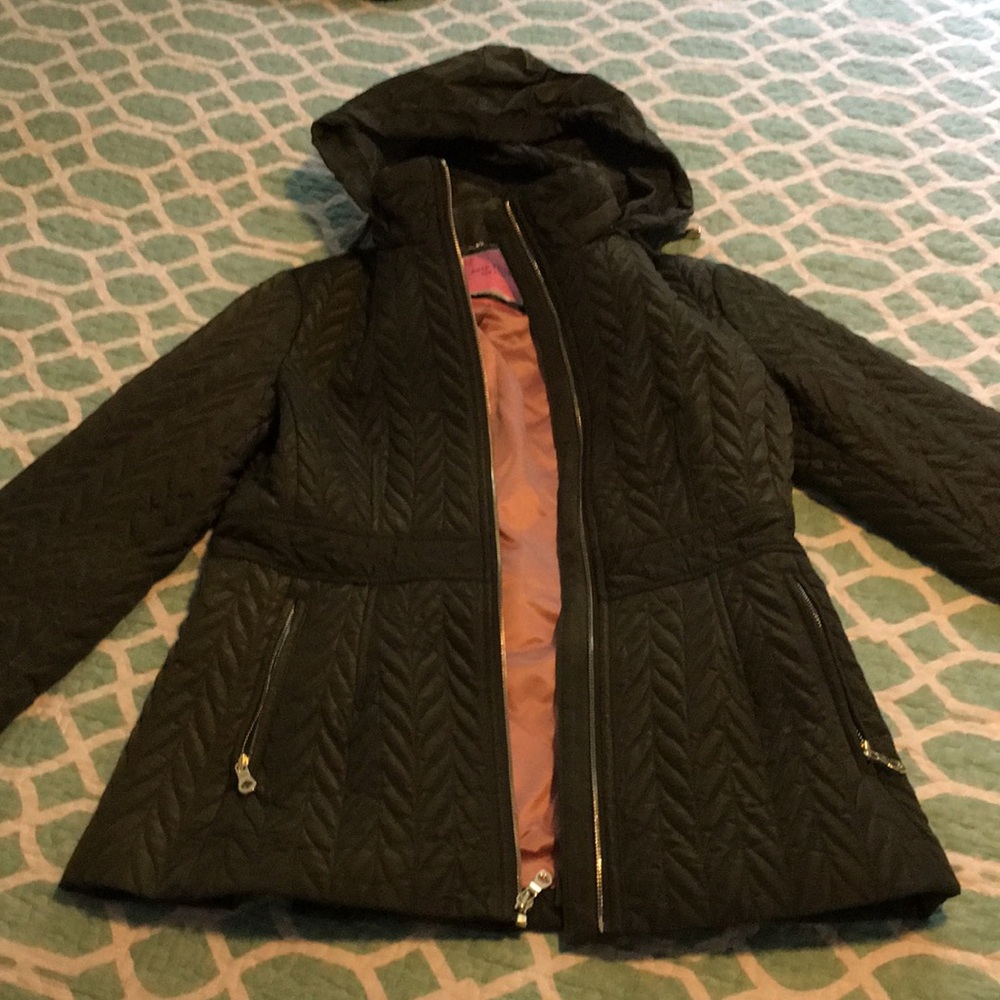 Kate Spade coat jacket, olive green, size small